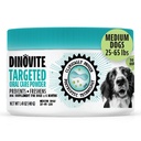 Dinovite Dog Zubní prášek, Brush-Free Dech Freshener & zuby čištění Zubní péče prášek s probiotika & Postbiotika, Oral Care špatné dýchání léčba, střední psi, Made in USA, 30 Den Dodávka