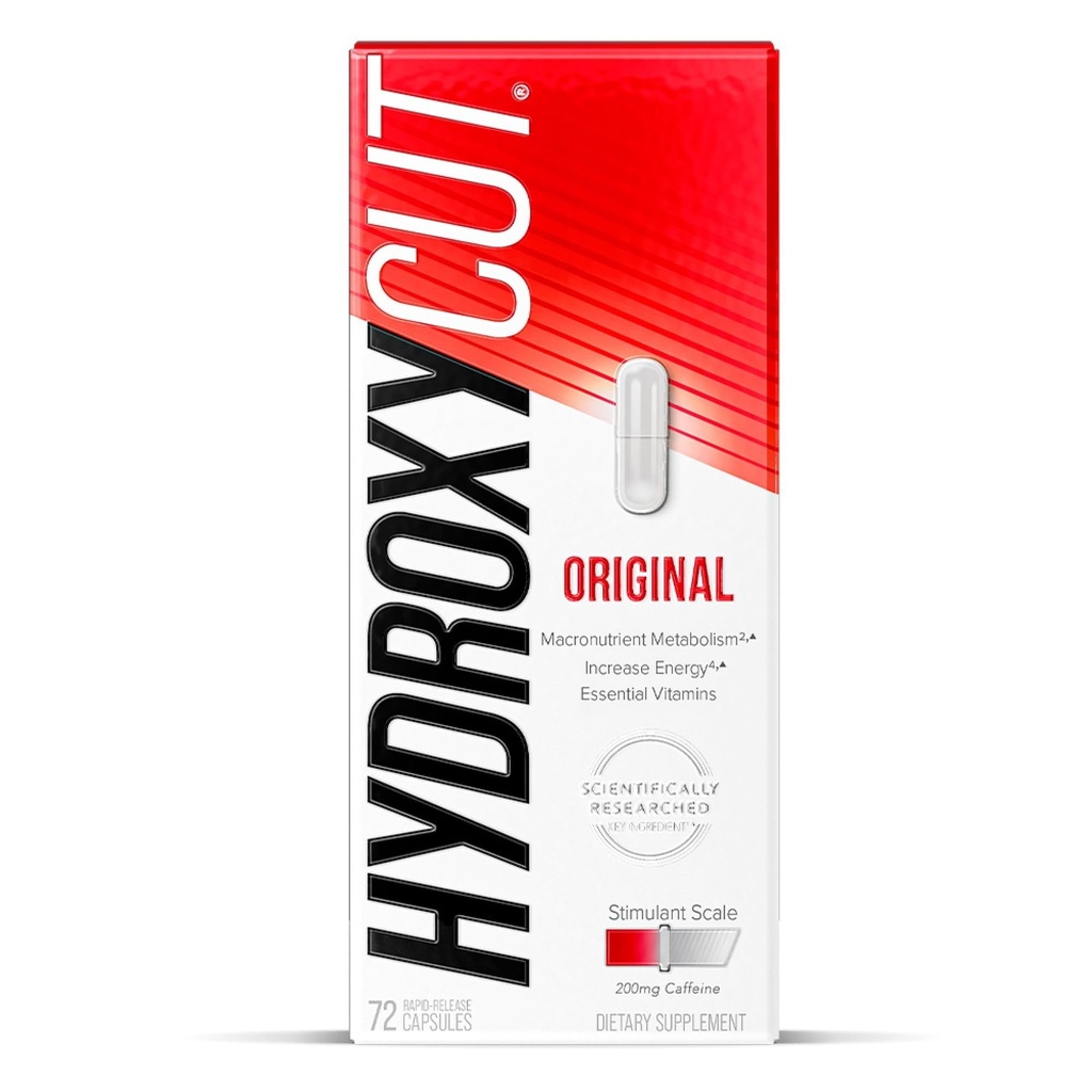 Hydroxycut Original - 72 Rapid- Release Capsules - 200 mg Caffeine - Boost metabolismu, Burn Calories, Zvýšení energie - pro ženy a muže
