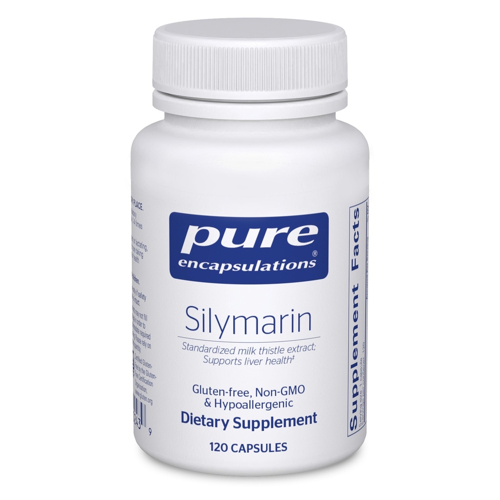 Čisté enkapsulace Silymarin - 250 mg Mléčné thistle per Capsule - Podpora jater - Antioxidanty Dodatek - Non- GMO & Vegan - 120 Kapsle