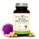 Bylinné Roots Mléko Thistle Kapsle 124; Extra Strength 80% Silymarin Bylinný dodatek 124; Vyrobeno s čistým organickým mlékem Thistle 124; Vegan a GMO zdarma