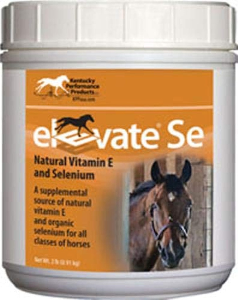 Kentucky Performance Prod Elevate Se Natural Vitamin E a Selen Powder for Horses, 2 Pound Container