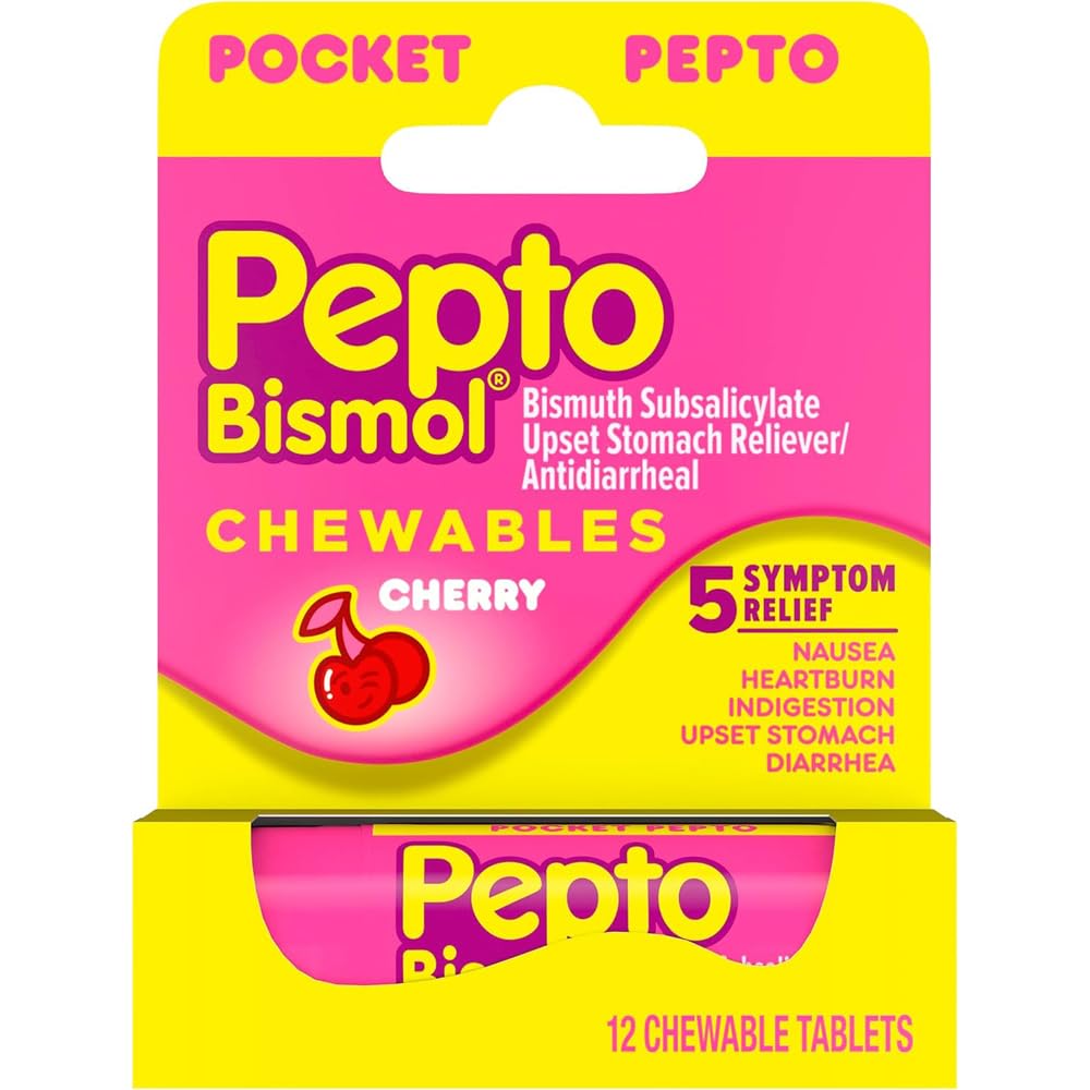 Pepto to Go Chrry Chew 12 Velikost 12ct Pepto Go Cherry Chewable 12ct
