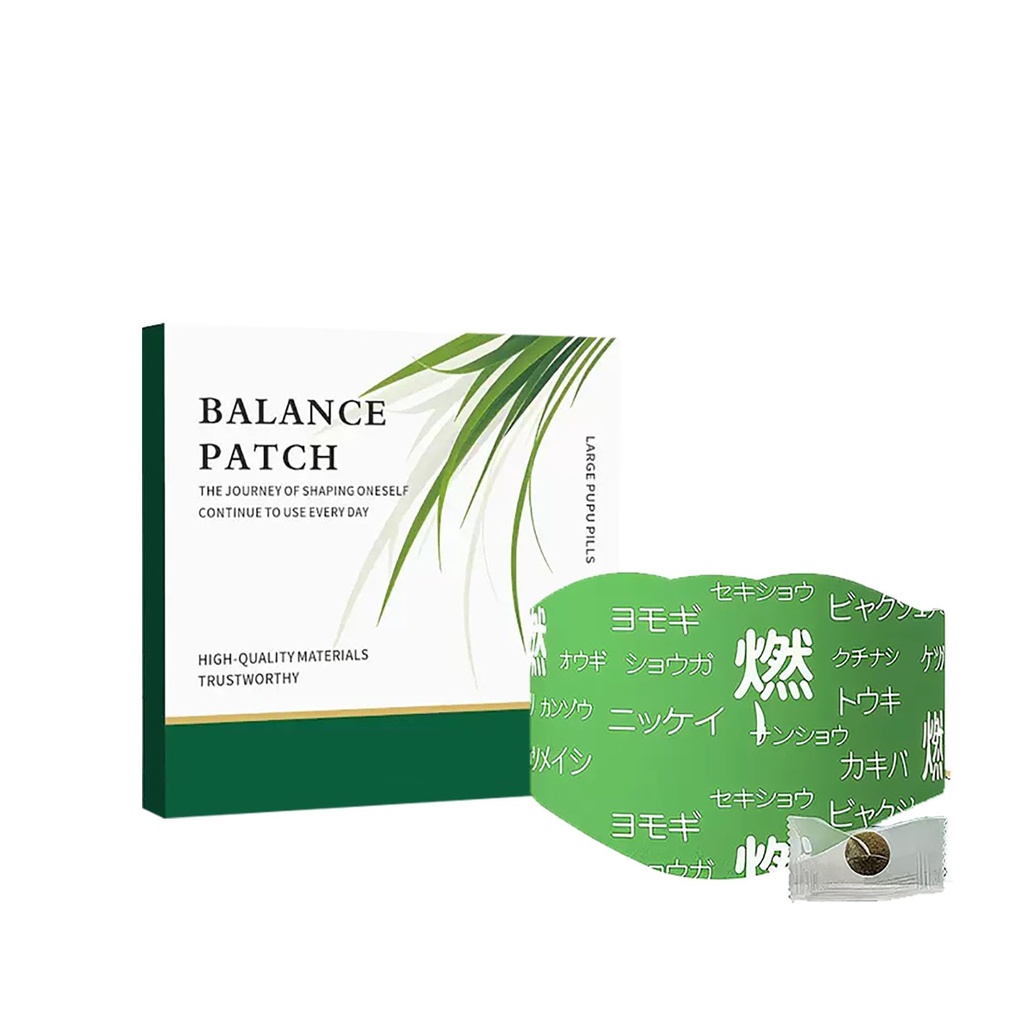 Bylinné Patch Pad Balance - Plant Bylinné Navel Záplaty pro menstruační křeč Relief, Nápověda Reduced Bloating vzhledu, Promotes Abdominal Comfort Non- Irritating Design 1 Boxy 5 Kousek