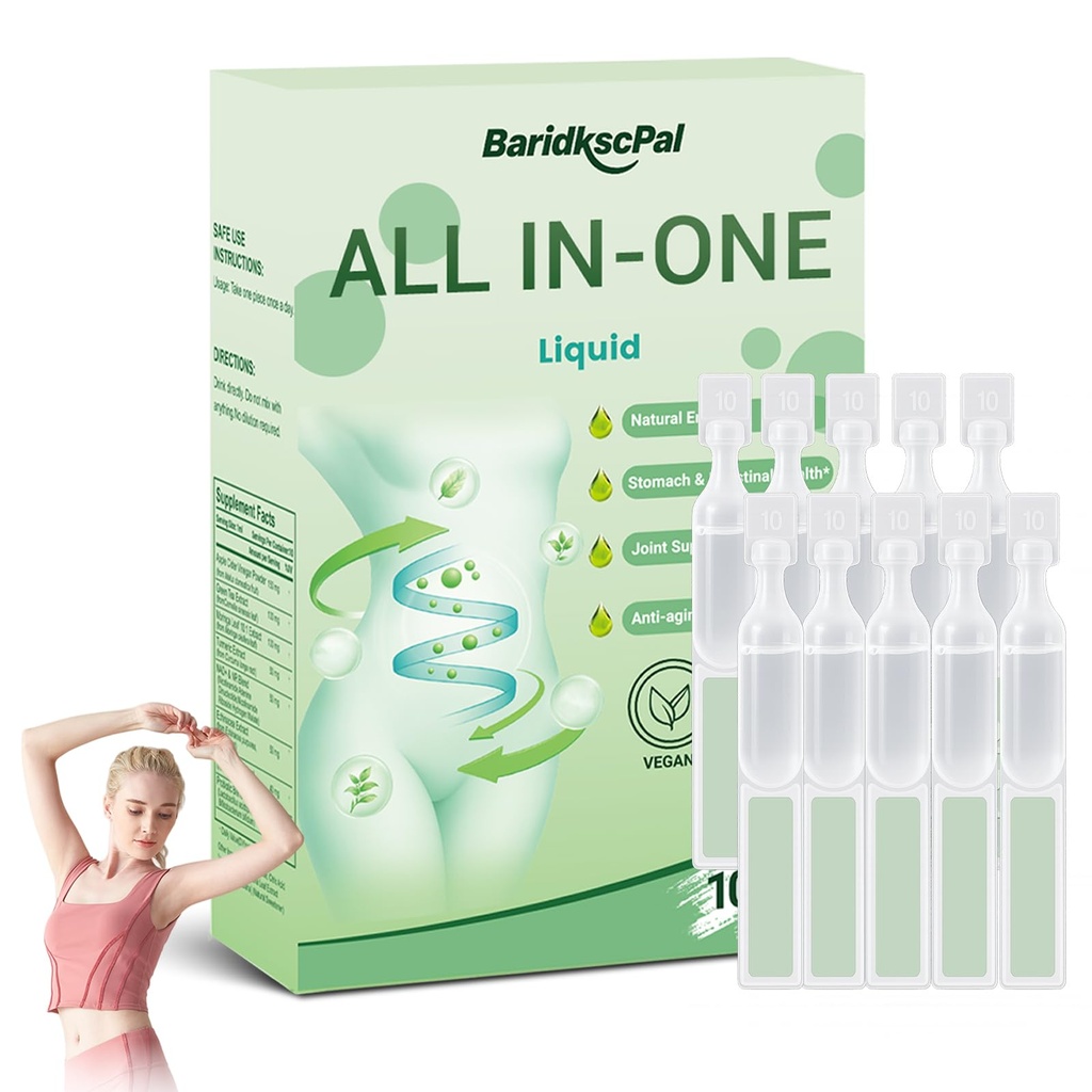 Six- in- One Health Solution Oral Liquid, Natural Advanced Body Care Liquids Drop, Six- in- One Oral Liquid for Women and Men, Firming Skin and Body Shaping Care (1 Box)