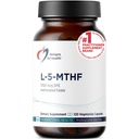 Designy pro zdraví L 5-MTHF - Quatrefolární L Metylfolát dodatek 1mg (1700mcg DFE) - Metylovaný folát dodatek pro ženy a muže - Podporuje methylaci - Non- GMO, gluten zdarma (120 Kapsle)