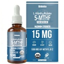 Organic L- methylfolát 15 mg + methyl B12 1000mcg Liquid Drops- 60 Servings