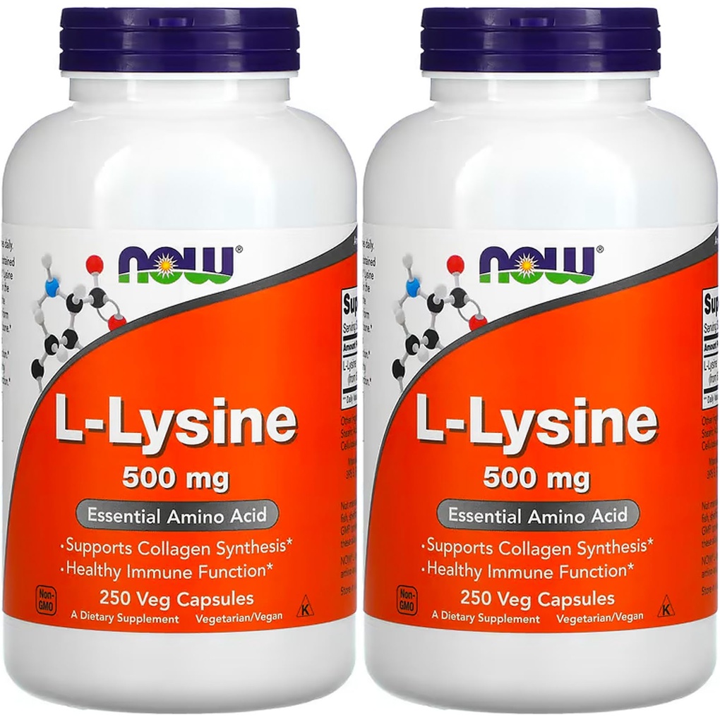 Foods L- lysin 500 mg, 250 tobolek (Balení po 2 ks)