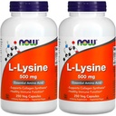 Foods L- lysin 500 mg, 250 tobolek (Balení po 2 ks)