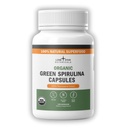 Lone Star Botanicals Organic Spirulina Kapsle - 100% čisté modro-zelené řasy, No Fishy Smell, Superfood dodatek, Vegan, Non- GMO, gluten- Free (120 Počet, zelená Spirulina)