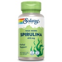SOLARAY Spirulina 410mg PHARMAN124; Řasy Superfood podporuje energii, vitalitu a celkové zdraví PHARMAN124; 100ct, 100 Serv.