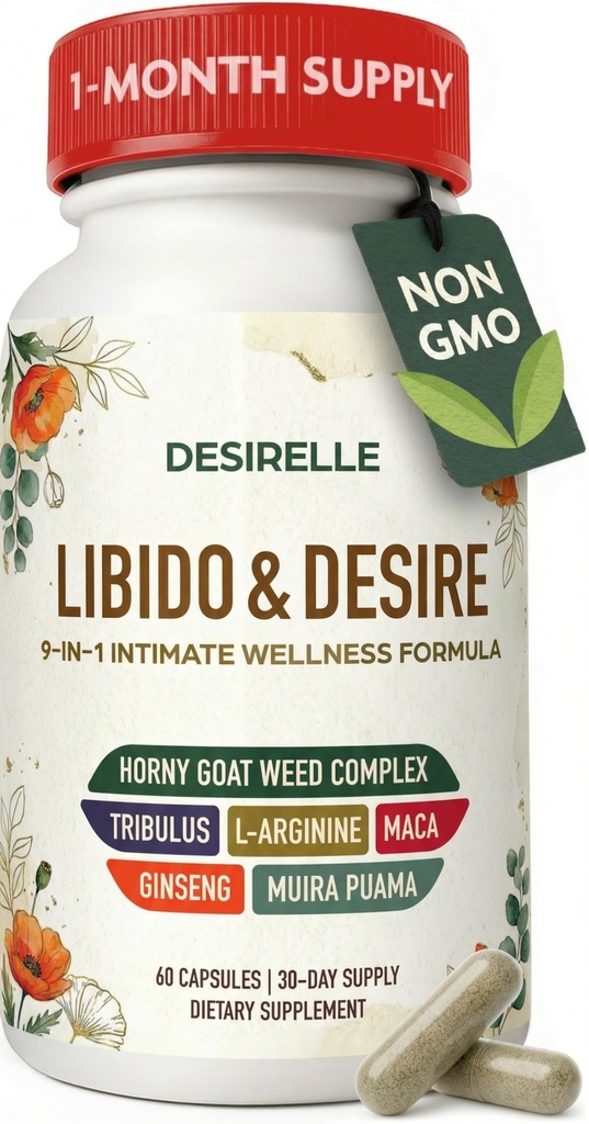 Libido Podpora žen rychlé hraní - Hormon Balance pro ženy s hornygoatweed, Tribulus Terrestris a Maca Root, Zvyšování doplňků pro páry 60ct, 30denní dodávky USA Tested