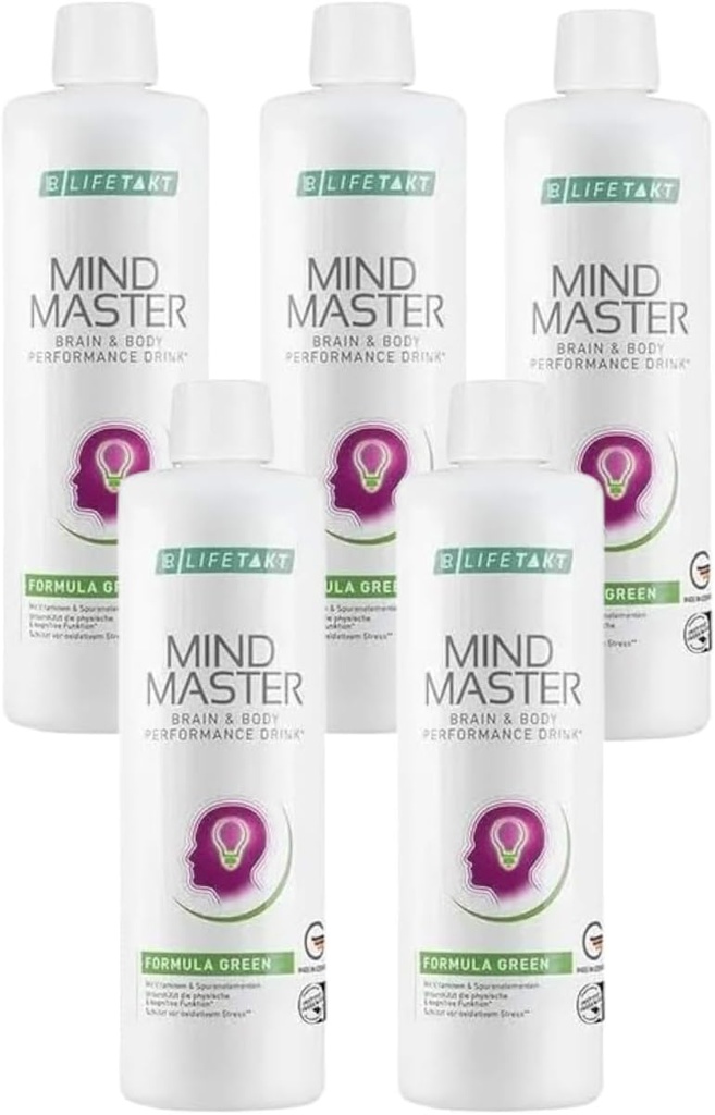 LR Health & Beauty Lifetakt Mind Master Formule Green Every Day Natural Treatment Women Set of 5-500 ml. / 16.9 fl.oz.