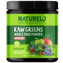 NATURELO Syrové zeleninové Superfood Powder - Neslazené - Zvýšení energie, Detox, Enhance Health - Organic Spirulina - Wheat Grass - Celá výživa z ovoce a zeleniny - 480 gramů