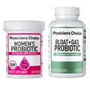 Lékařský choice Ženský Probiotický 30ct + Bloat & Gas Probiotic 30ct - Pokročilé stravovací Zdravotní Bundle pro ženy