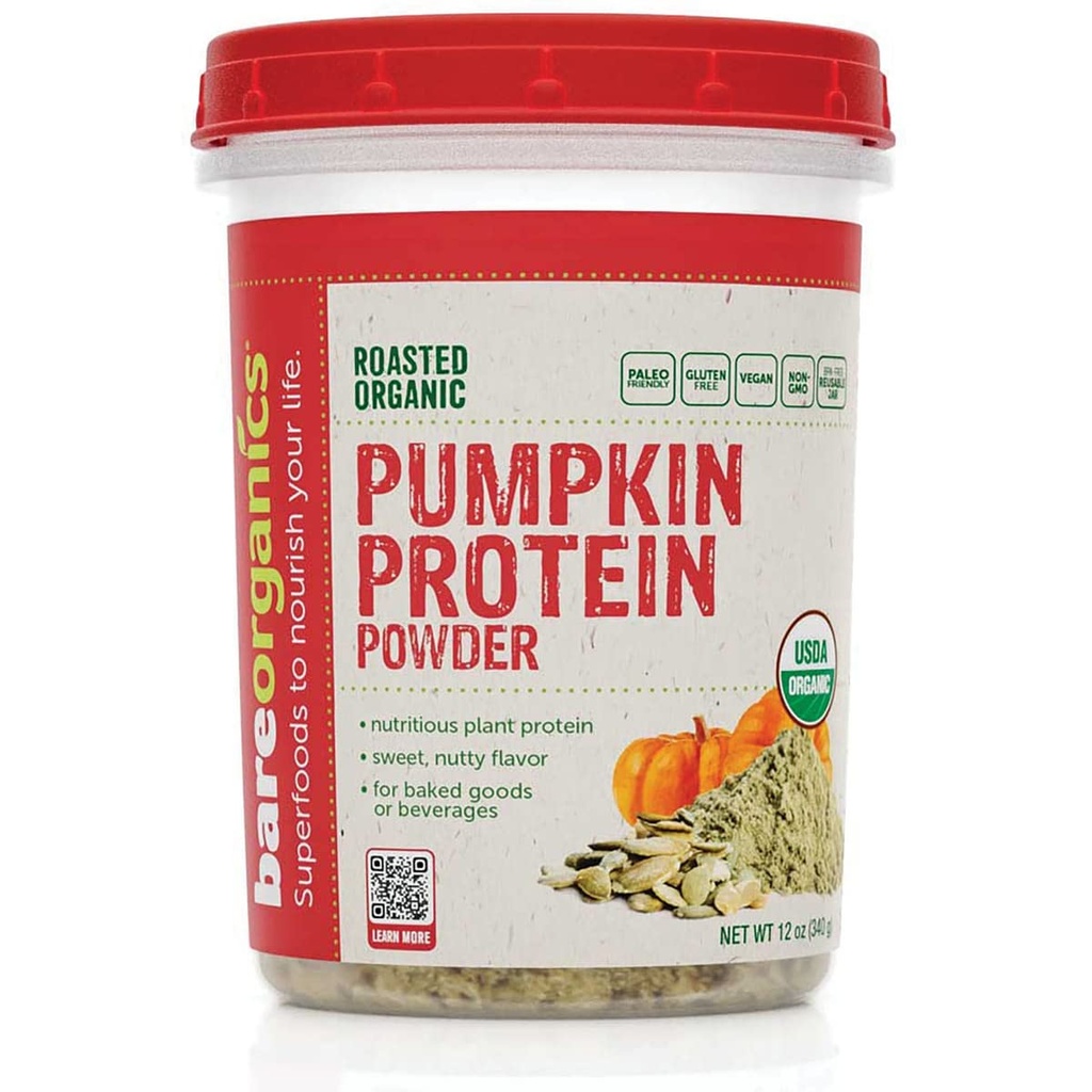 BareOrganics dýňový protein prášek, 12 oz