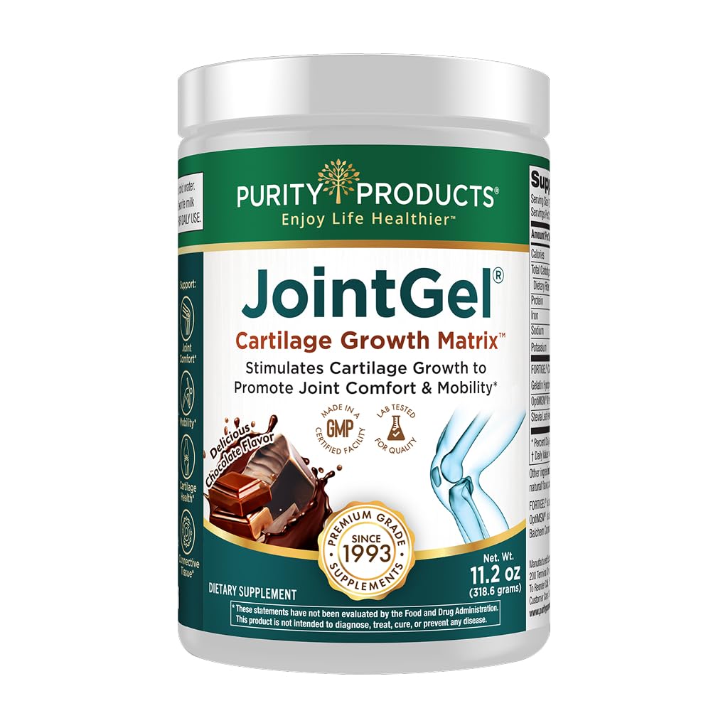 Produkty čistoty JointGel Formule - Collagen Peptides + MSM - Podporuje společnou funkci + flexibilita při upevňování společné kartiláže - Dual Action - Daily Powder - 30 Služeb (30 Služeb, Čokoláda)