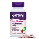 Natrol Melatonin 10mg Fast Disolt Tablety - Jahodové ochucení, 60 Počet, Podpora spánku, Rychlé rozpuštění melatonin pro dospělé, 60- denní zásobování