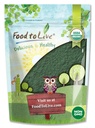 Potraviny pro živé organické Spirulina Powder, 4 Pounds - Non- GMO, Kosher, Raw Blue- Green Algae, Vegan Superfood, Bulk, Non- Ozářené, čistý Vegan Zelený protein, Bohaté vitamíny & Minerály, Skvělé pro nápoje