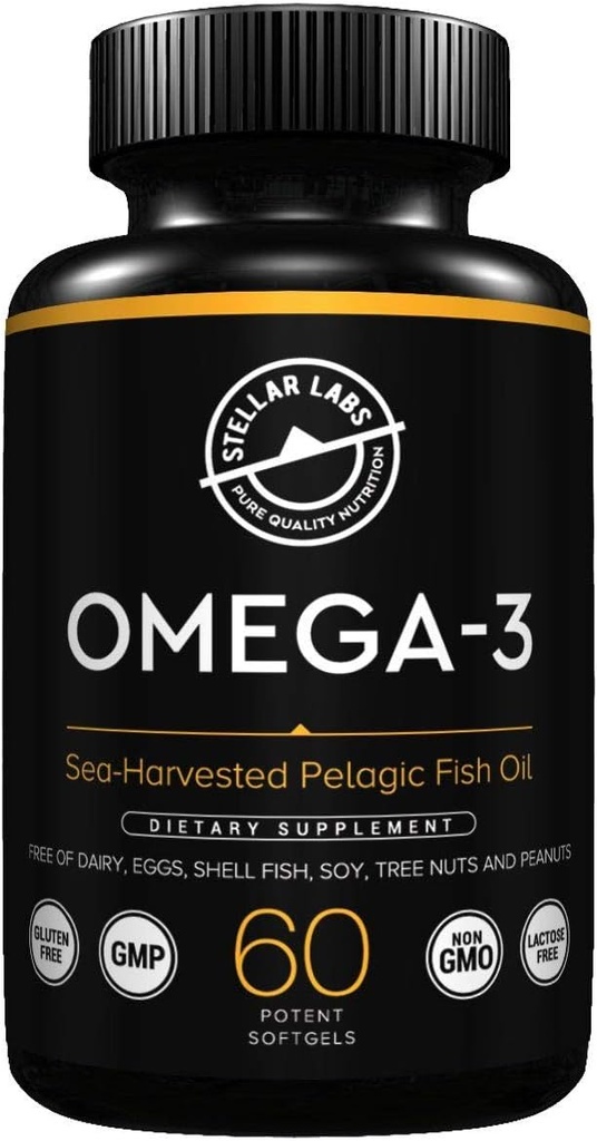 Star Labs Omega-3 Rybí olej dodatek - 60 CT LowFODMAP Certifikované