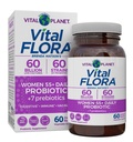 Vitální planeta - Vitální Flora Ženy nad 55 Denní Probiotika, 60 miliard CFU, Diverse Strains, Organic Prebiotics, Vaginální a imunitní podpora, Digestivní zdraví Probiotika pro ženy 60 Kapsle