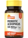 Sundance Probiotic Acidophilus PHAR124; 500 milionů aktivních kultur PHAR124; 60 Rychlé uvolnění Kapsle PHAR124; Non- GMO, gluten zdarma dodatek