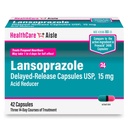 Zdraví CareAisle Lansoprazol 15 mg - 42 Kapsle s prodlouženým uvolňováním - Reducer kyseliny, léčba Časté srdeční pálení