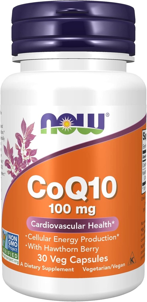 Nyní Foods CoQ10 100mg, 30 čepiček (Multi- Pack)