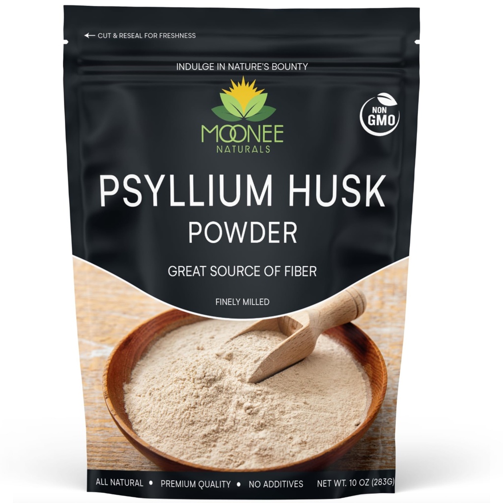 Psylium Husk Powder (10 OZ), Gluten Free, non GMO, Finely Ground, Keto Friendly (10 Ounce (70 Servings))