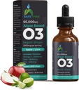 Omega 3 Liquid Vegan Drops - DHA & EPA z Řasy Olej - 60 ml Kapátko Lahvička - 2000 mg na servírování - Podporuje celkové tělo Wellness doplněk pro celou rodinu