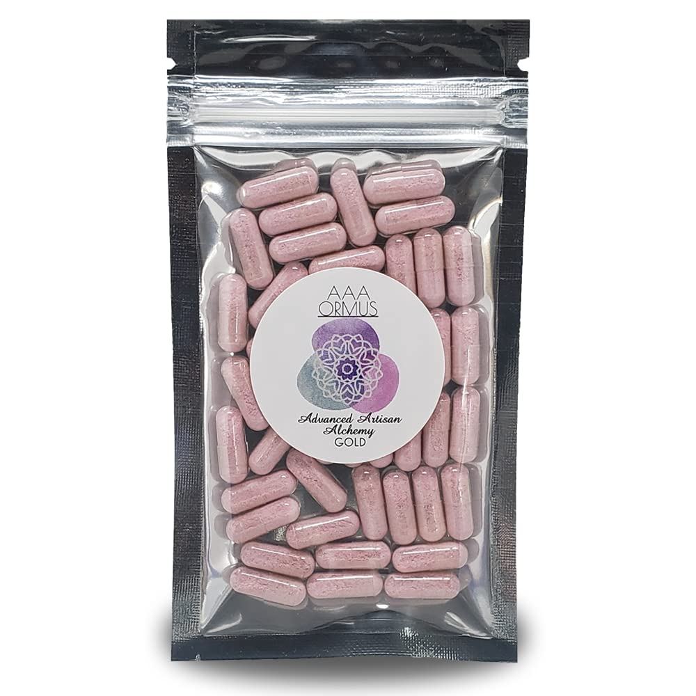 ORMUS Gold - Koloidní zlaté kapsle Vegan - Monoatomový zlatý Ormus - Kámen mudrců - 45 Hrabě Bag