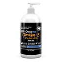 Omegeáza Rybí olej pro psy a kočky - Nejjemnější pro zvířata Omega 3 pro kočky a psy - dodatek pro kůži & Coat, Svědění, prolévání, spony a imunitní zdraví - 100% čistý Omega rybí olej s EPA & DHA (8 oz)