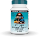 Zdroj Naturals Wellness Children 's Imunitate Chewable, Great-Tasting Defense Complex, Malina Ochucené * - 30 Wafers