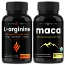 NutraChamps L- Arginin Kapsle a Maca Kapsle 2 Balení Bundle