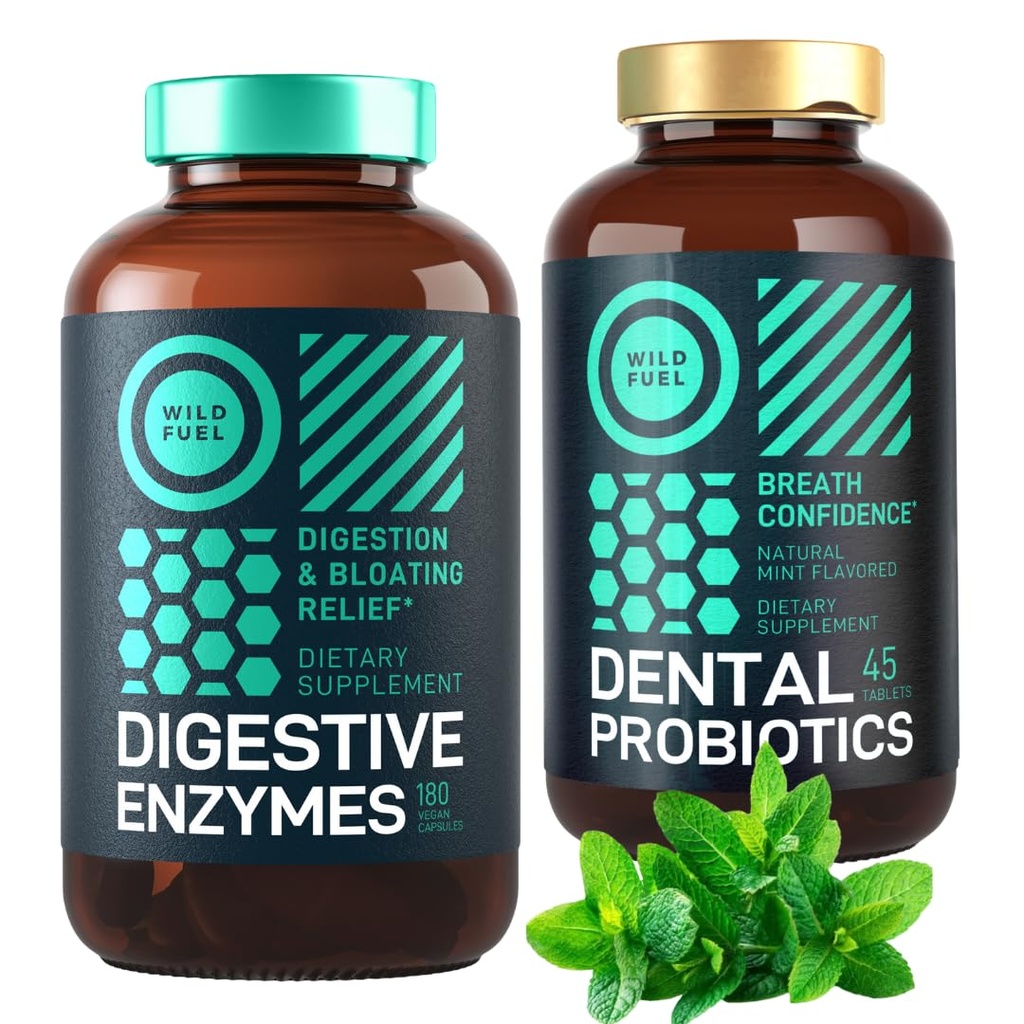 Perorální probiotika a trávicí enzymy s probiotika a prebiotika Enhanced Probiotic Bundle