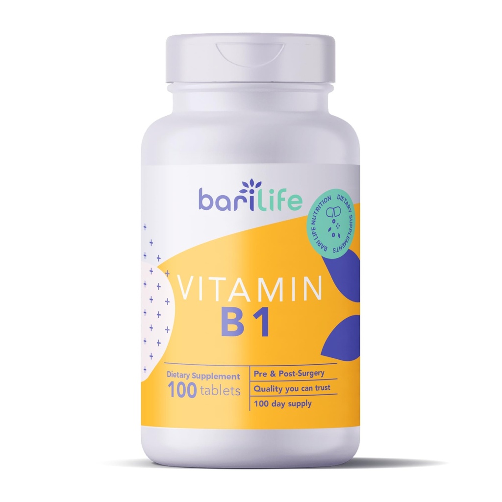 Bari Life Vitamin B1 100mg tablety, thiamin, thiamin, dodatek stravy (100 tablet)