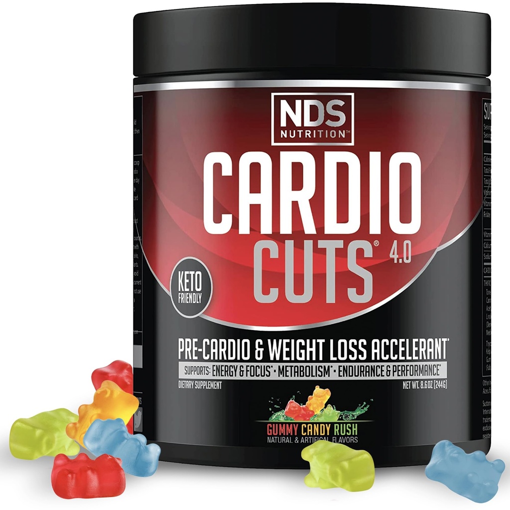 NDS Nutrition Cardio Cuts 4.0, 20 Servings (balení po 1), Gummy Candy Rush