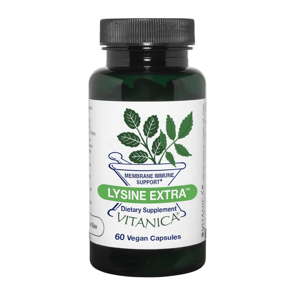 Vitanica Lysine Extra, Podpora imunitního systému, Vegan, 60 Kapsle