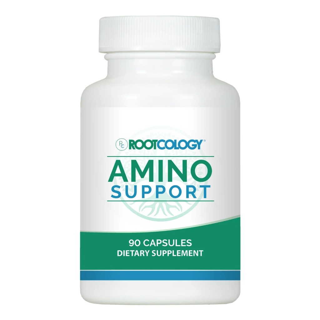 Rootcology by Dr. Izabella Wentz CLAS124; Amino Support CLAS124; Amino Acid Complex Capsules with L- Glutamin, Glycine & MSM CLAS124; 90 Capsules