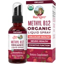 MaryRuth Organics Vitamin B12 Liquid Spray 124; Vegan, Non- GMO, gluten- Free CLANE124; USDA Organic Supplementary CLANE124; Energy & Nervous System Support CLANE124; B12 Vitamíny pro ženy a muže