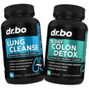 Lung Cleanse & Colon Detox - Bylinné doplňky na podporu zdraví dýchacích cest a pohybu střev