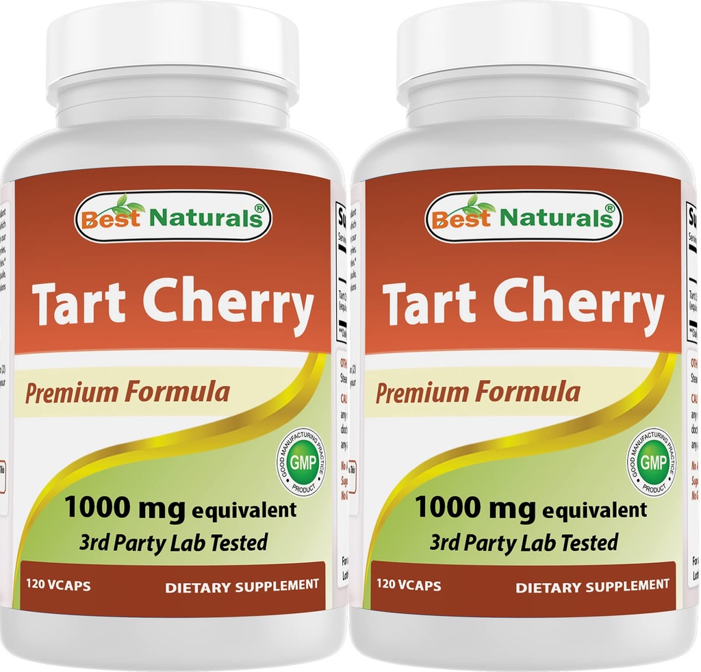 Nejlepší Naturals Tart Cherry Extract 1000 mg 120 Kapsle (120 Počet balení po 2)
