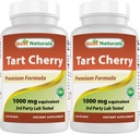 Nejlepší Naturals Tart Cherry Extract 1000 mg 120 Kapsle (120 Počet balení po 2)
