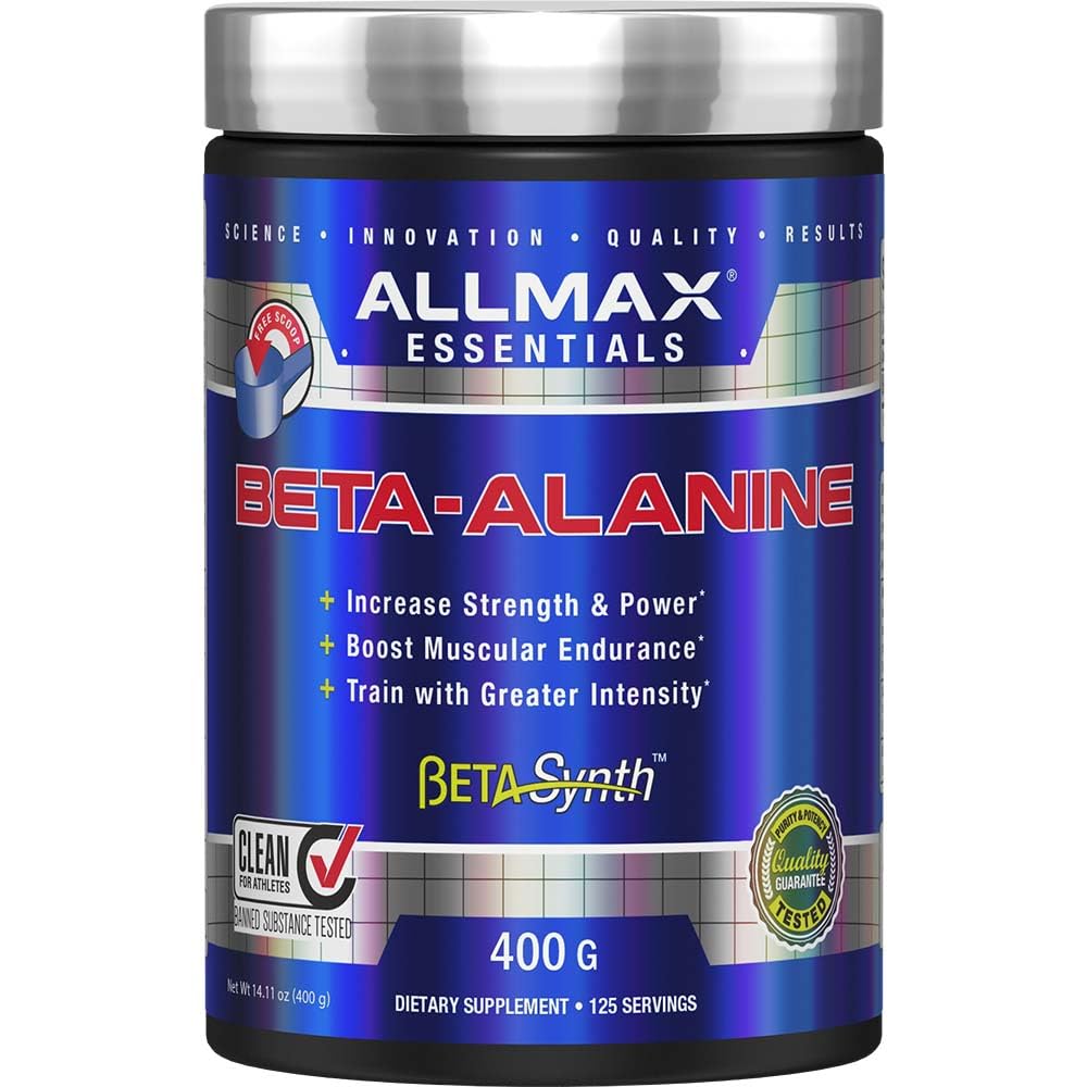 ALLMAX Nutrition Beta- Alanine Powder, Performance Enhancer for Strength & Endurance, 400g (14.11 oz)