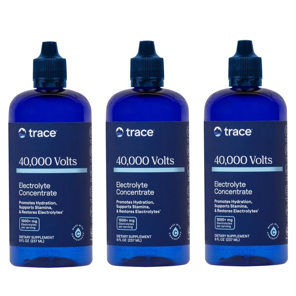 Stopy Minerály 40 000 voltů - Koncentrační Dopory pro podporu elektrolytů - Podpora svalového zdraví a vitality - Cvičný nápoj na Hydraci pomoci - 8 fl oz (balení 3) (144 Služeb)