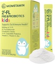 MOMSTAMIN 2 '-FL HMO Prebiotika a Probiotika pro děti, 1000mg Lidské mléko Oligosacharid 2' -FL prášek, patentované 11 Strany, Zdravý Gut mikrobiom, Imunite & Digestive dodatek, IBS Relief - 30 Sticks