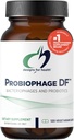 Design pro zdraví Probiophage DF - Bakteriophage Prebiotic + Probiotický dodatek - Probiotika pro potravu + imunitní podpora - Dairy Free Pre a Pro Biotics ve zpožděných kapslích (120 Počet)