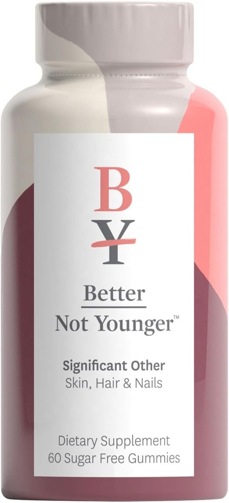 Lepší ne mladší významné jiné vlasy, kůže a nehty dodatek - Sugar- Free Gummies for Hair Growth with Vitamin A & Biotin - Cruelty- Free Women Hair Growth Treatment - 60ct, Strawberry Flavor