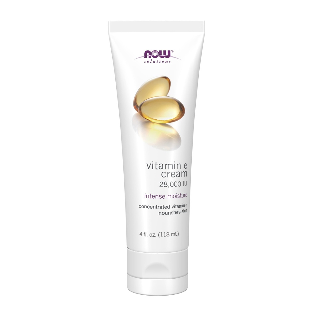 Foods Solutions, Vitamin E Cream 28 000 IU, Intenzivní vlhkost, Koncentrovaný vitamin E, 4-Ounce