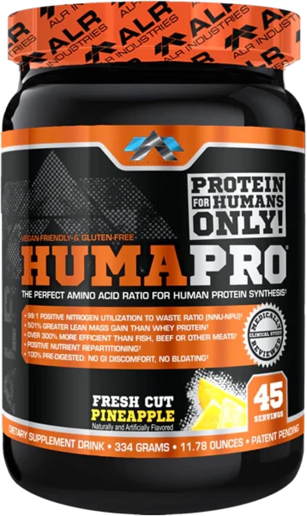 Humadro current 124; Amino acids Protein Matrix pro lidi current 124; 99% Využití pro Lean Muscle 124; Vegan, gluten Free current 124; 334g / 45 Servings (Fresh Cut Ananas)