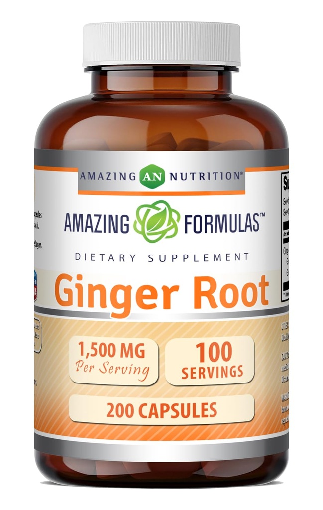 Amazing Applicas Ginger Root 4: 1 Dodatek 124; 1500 Mg Per Serving Applications 124; 200 Kapsle dodatek 124; Non- GMO Creditation 124; Gluten zdarma 124; Made in USA